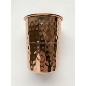 Vidrio de cobre para beber saludable con interior suave y estilo atemporal hecho para hogares de terapia natural - Product Image 2