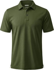 Camiseta de Hombre de Primera Calidad, Tejido de Poliéster Sólido, Transpirable, Suave, Manga Corta, Cuello Clásico, Corte Casual Elegante, Ecológica - Product Image 1