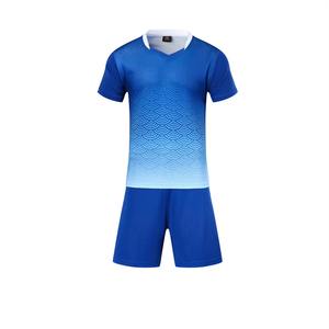 Uniformes de Fútbol al por Mayor con Estampado de Ondas en Color Degradado, Conjunto de Camisetas de Fútbol para Club - Product Image 3