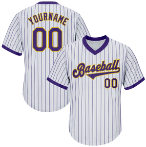 เสื้อเบสบอลทีม โพลีเอสเตอร์ คอวี ไม่มีกระดุม ขายส่ง - Product Image 4