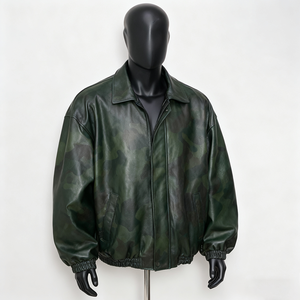 Vestes en cuir personnalisées en gros pour hommes, veste de motard tendance, fournisseur de vêtements de sport - Product Image 3