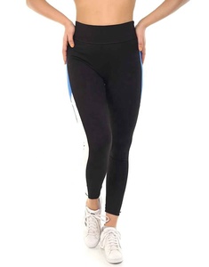 New Hot Selling Women's Custom Knitted Sportswear Printed Cotton Yoga Gym <b>Leggings</b> with Contrast Stitch - Product Image 1