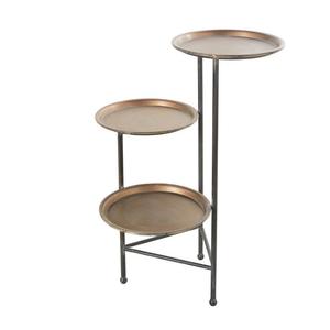 Pot de fleurs décoratif en métal à finition martelée pour plantes d'intérieur, décoration de table et de jardin - Product Image 5