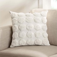 Housse de coussin carrée généreuse pour la décoration intérieure, style hôtel haut de gamme, 100% polyester jacquard avec fermeture à cordon