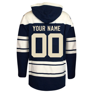 Custom Unique <b>Ice</b> Hockey Jersey Hoodie with Lace-Up Hood Premium Quality Anti-UV & Quick Dry Unisex Design - Product Image 2