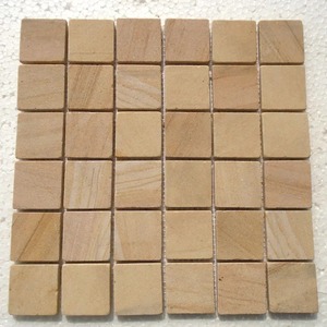 Dalles et carreaux en pierre naturelle de teck jaune durable pour l'architecture de style patrimonial - Product Image 4