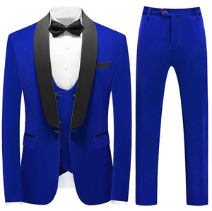 Costume de Mariage Homme en Velours Sur Mesure, Blazer et Smoking Respirant pour Cérémonie et Fête – Vente Chaude en Gros - Product Image 6