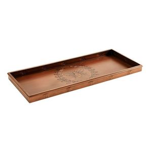 Metal Boot <b>Tray</b> with Footprint Design <b>Non</b> <b>Slip</b> Rectangle Entryway Mat Home Entryway Decorative Boot <b>Tray</b> - Product Image 3
