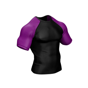 BJJ Jiu-Jitsu No Gi Compression Shirt Rash Guard Anti <b>Slip</b> Silicone Band UPF50+ for Fight and Water Sports Wear - Product Image 4