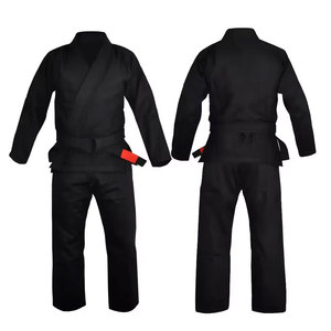 Kimono Negro de BJJ para Adultos, Unisex, 100% Algodón, Durable, Uniforme de Judo, Ropa de Artes Marciales, Corte Regular - Product Image 1