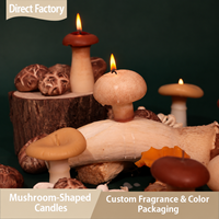 Lilin Aroma Jamur Unik dari Lilin Kedelai, Hadiah Dekoratif Kreatif untuk Dekorasi Rumah & Perlengkapan Fotografi