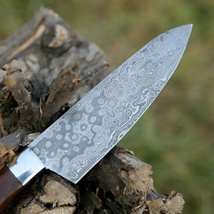 Cuchillos de Chef de Acero de Damasco Forjados a Mano, Diseño de Espiga Completa, Cuchillos de Chef de Acero de Damasco de Calidad Premium, Mango Ergonómico - Product Image 4