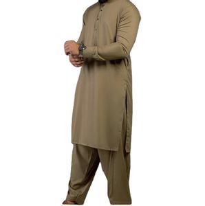 <b>Men</b> Traditional <b>Kurta</b> <b>Pajama</b> Set Plain Soft Cotton Fabric Custom Size Islamic Wear Bulk Orders All Seasons Customizable Quick - Product Image 1