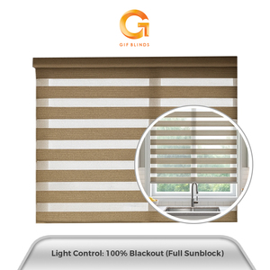 Persianas Zebra Semiopacas Marrón ZB9114 137x183cm, Garantía del Mejor Proveedor, Superventas en Malasia, Calidad OEM para Hogar y Oficina, B2B - Product Image 3