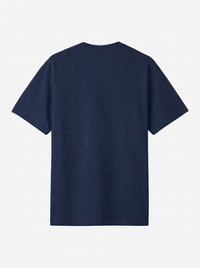 T-shirt à manches courtes pour homme, coupe classique, couleur unie, col rond, jersey de coton, vêtements décontractés - Product Image 4