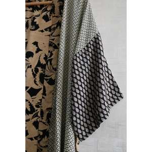 Handmade Indian Silk <b>Kimono</b> Robe <b>Women</b> Plus Size Casual Breathable Knee Length Autumn Short Printed Artisan Nightwear Gift - Product Image 3