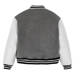 Customized Varsity Jacket Wool and Genuine Leather Custom Varsity Jacket <b>Wind</b> <b>breaker</b> Leather Jacket Men Customized Design - Product Image 6