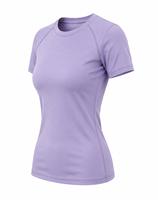 T-shirt de compression anti-UV à manches courtes pour femme, tendance, violet, séchage rapide, écologique, 100 % polyester, pour l'entraînement