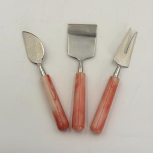 High Quality Resin Handle Cheese Slicer and <b>Knife</b> Set Stainless Steel with Mirror Polished for Cheese and Butter <b>Slice</b> for Home - Product Image 2