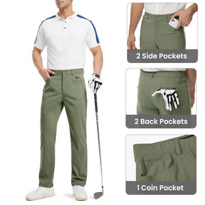 Pantalones de Golf al por Mayor de Secado Rápido y Ligeros para Hombre, Pantalones Deportivos de Golf de Alta Elasticidad, Pantalones Personalizados para Hombre en Diferentes Estilos - Product Image 3