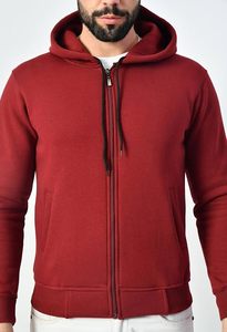 Modern Full Sleeve Hoodie Lightweight Zip Up Jacket <b>Men</b> Everyday <b>Hooded</b> Cotton <b>Top</b> - Product Image 2