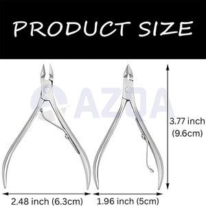 Premium Stainless Steel Lap Joint Cuticle Nipper with Single Spring and Sharp Precision Cutting Blades - Product Image 2