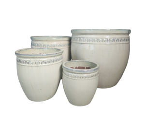 Grandes jardinières en céramique émaillée écologiques vert jade, best-seller, avec trou de drainage, durables, pour l'intérieur/l'extérieur, maison et jardin - Product Image 5