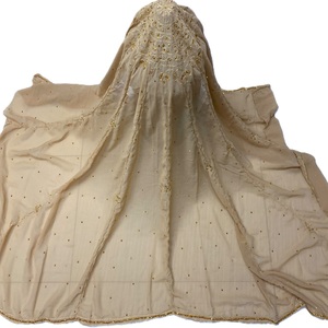 A.K.TRENDY COLLECTION Muslim Women Somali Stone Embroidered <b>Chiffon</b> Dupatta Garbasar <b>Scarf</b> Floral Solid Pattern Winter Daily - Product Image 1