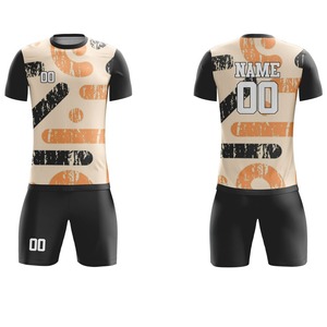 ชุดฟุตบอลชายแขนสั้นผ้าโพลีเอสเตอร์สีพื้นโลโก้แบบกำหนดเอง ระบายอากาศได้ดี คุณภาพพรีเมียม OEM รับผลิตตามแบบ - Product Image 6