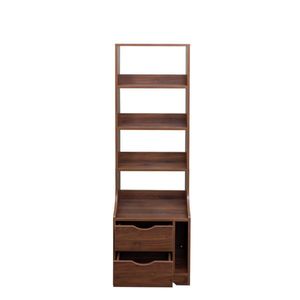 <b>2</b>-<b>Drawer</b> Night Stand with Bookshelf for Bedroom <b>Storage</b> <b>Drawers</b> and Bookcases & Bookshelves - Product Image 3