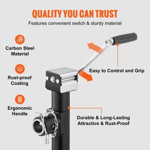 Support de cric de remorque à souder d'une capacité de 5000 lb pour remorques de yachts utilitaires RV Horse et autres - Product Image 4