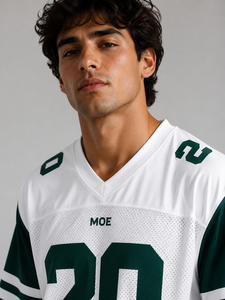 Unisex Custom Sublimated American Football Jersey High Quality <b>Polyester</b> Oversized Streetwear V-Neck Breathable Mesh OEM <b>T</b>-<b>shirt</b> - Product Image 5