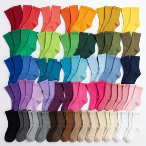 Custom Plain Crew <b>Socks</b> Comfortable Breathable Cotton Casual Daily Wear - Product Image 6