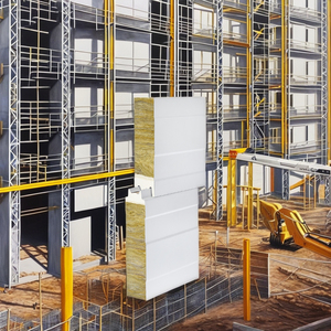 Panel Sándwich Resistente al Agua, Ignífugo, Aislante Térmico y Ecológico para Paredes Internas en Fábricas Industriales - Product Image 2