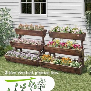 Acacia Wood Planters and Plant Stands Mid Century Modern Design Home <b>Decor</b> OEM Custom Wholesale | Aqudus Saleem India - Product Image 4