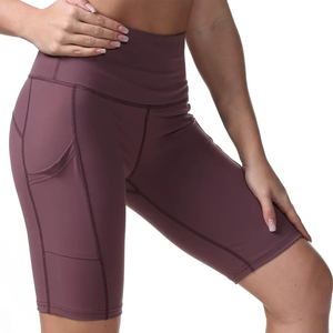Shorts tendance pour femmes à taille haute élastique, séchage rapide, décontractés, pour l'été – Vente en gros, production OEM - Product Image 3