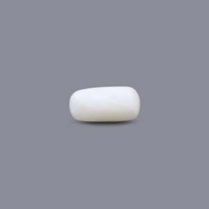 Natural White Coral Gemstone 4.2 Carat Faceted Brilliant Cut 20mm Color Change Certified Wholesale - Product Image 2