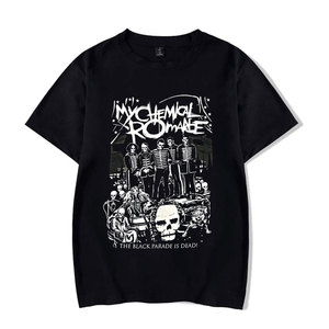 Men's Punk Emo Rock Acid Wash 100% Cotton Oversized <b>Gothic</b> <b>T</b>-<b>Shirt</b> Regular Sleeve Unisex Trend - Product Image 2