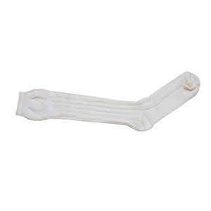 White <b>Knee</b> <b>High</b> <b>Socks</b> Wool Scottish Kilt Hose for Highland Dress and Parade Use Made in Pakistan - Product Image 1