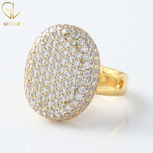 Round Cut Moissanite Cluster Engagement <b>Ring</b> – Twinlight Bella's Inspired <b>Split</b> Shank <b>Ring</b> - Product Image 2