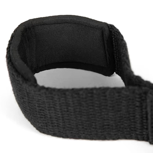 Sangles de maintien noires pour la musculation, sangles de soutien pour les poignets, antidérapantes, réglables, prix bas, OEM avec personnalisation - Product Image 3