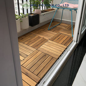 Azulejos modernos de madera de acacia de 6 listones, Color Natural, 12mm de espesor, acabado liso, económico para cocina, jardín al aire libre - Product Image 6