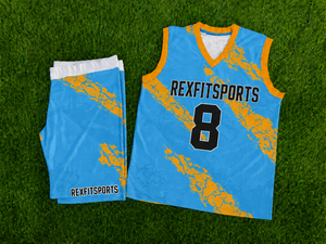Ensemble d'uniformes de basket-ball personnalisés par sublimation, maillot et short d'équipe pour hommes, logo et numéro personnalisés, fabrication de vêtements de sport en gros - Product Image 3