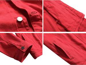 Chaqueta Vaquera Vintage para Hombre |   Chaqueta Casual de Mezclilla 100% Algodón con Decoración de Botones |   Ropa de Calle Moderna y a la Moda - Product Image 2