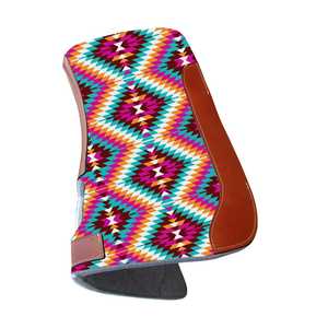 High Quality Horse Saddle Pads Great Quality Turquoise Tie Dye Print Felt Saddle Pad Western Saddle Pads - Product Image 3