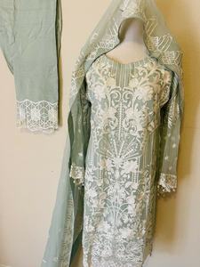 Mousseline de soie brodée indienne du pakistan, 2022, vêtements pour femmes, étoffe de Collection, Eid, nouvelle Collection, meilleure vente - Product Image 2