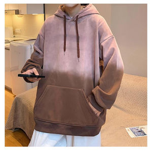 Vente en gros de sweats à capuche surdimensionnés épais en coton pour hommes grande taille personnalisés - Product Image 5