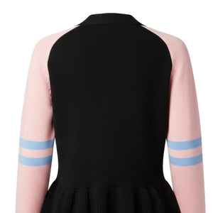 Suéter Cárdigan Peplum para Mujer, Cuello en V con Botones, Manga en Contraste, Estilo Casual para Otoño e Invierno - Product Image 6