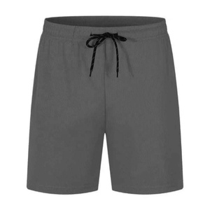 Shorts Bermuda en coton noir uni pour homme avec cordon de serrage à la taille, vêtements décontractés - Product Image 5
