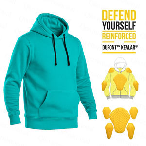 Sudadera con Capucha para Motociclistas, Reforzada con Kevlar, con Protecciones, para Hombre, Venta al Por Mayor - Product Image 1